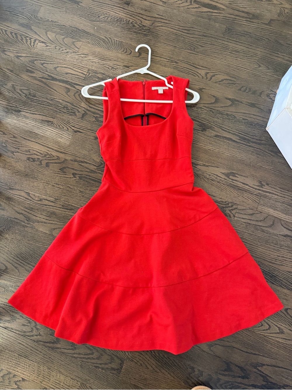 Banana Republic Red Fit & Flare Mini Dress